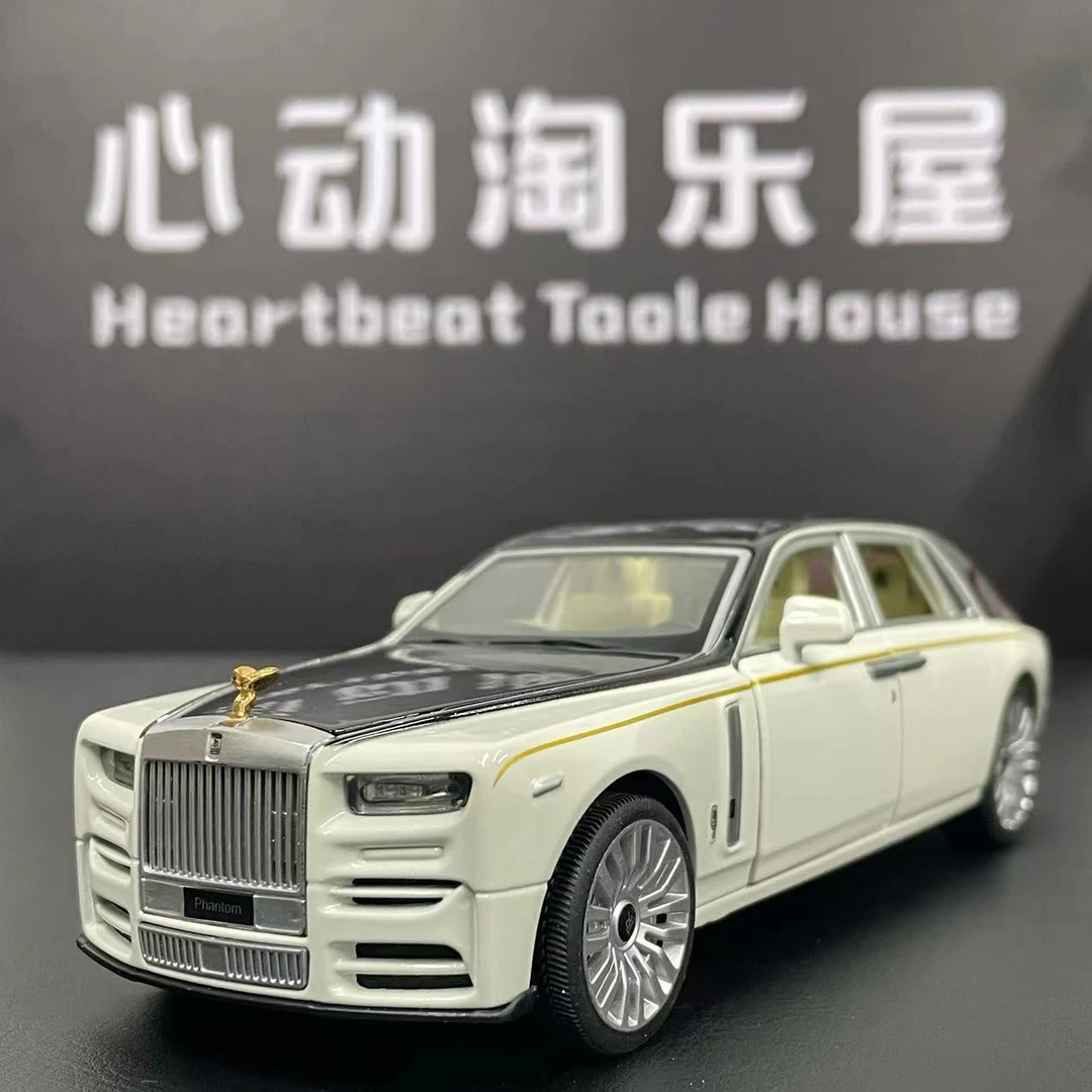 1:32劳斯莱斯幻影合金仿真汽车模型男孩金属回力玩具摆件生日礼物