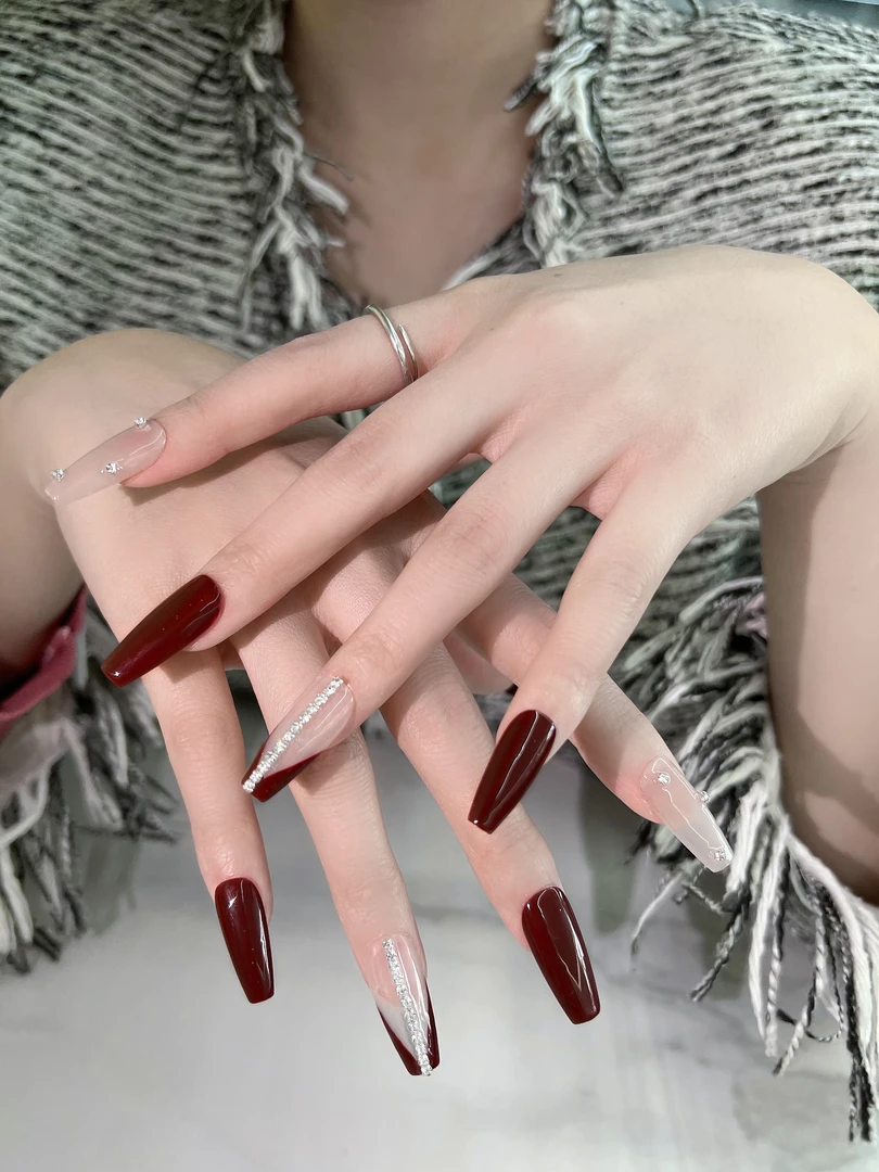 【蜜意可可】s27宝铂雅纯手工定制穿戴美甲