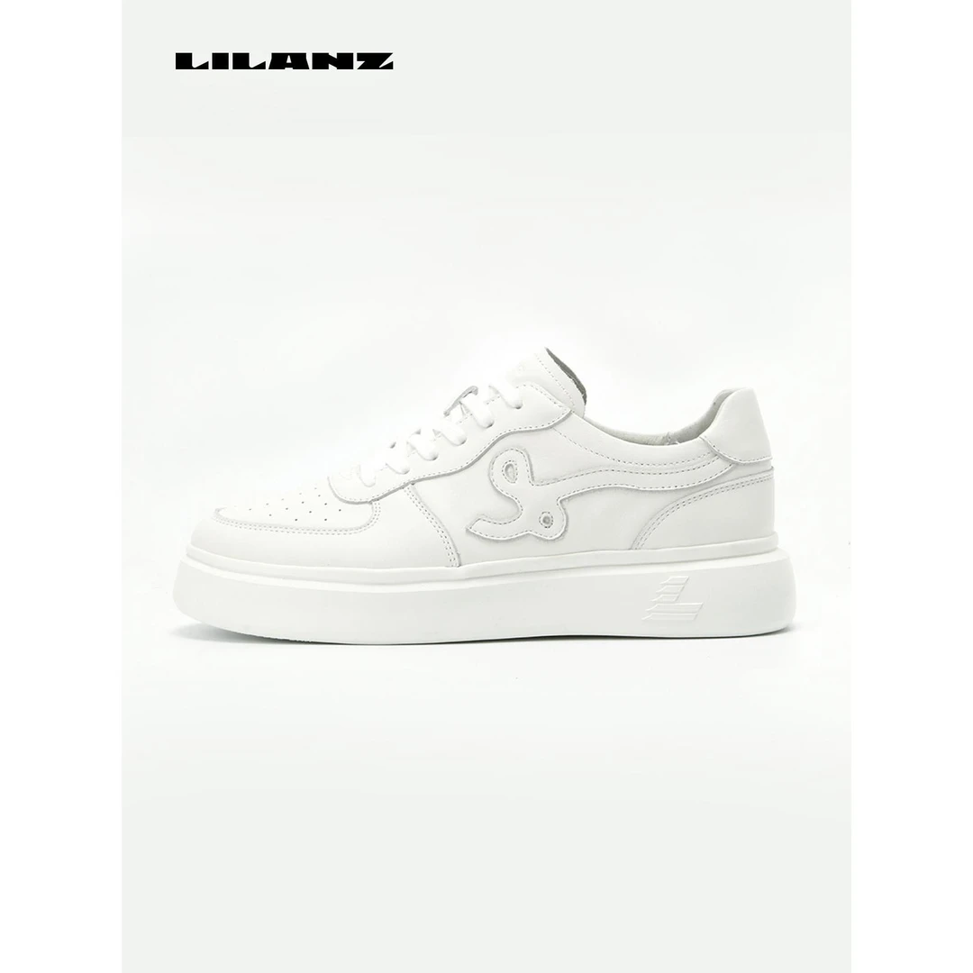 Lilanz/利郎秋季简约时尚经典百搭轻运动休闲鞋--白 (23QXL31301)
