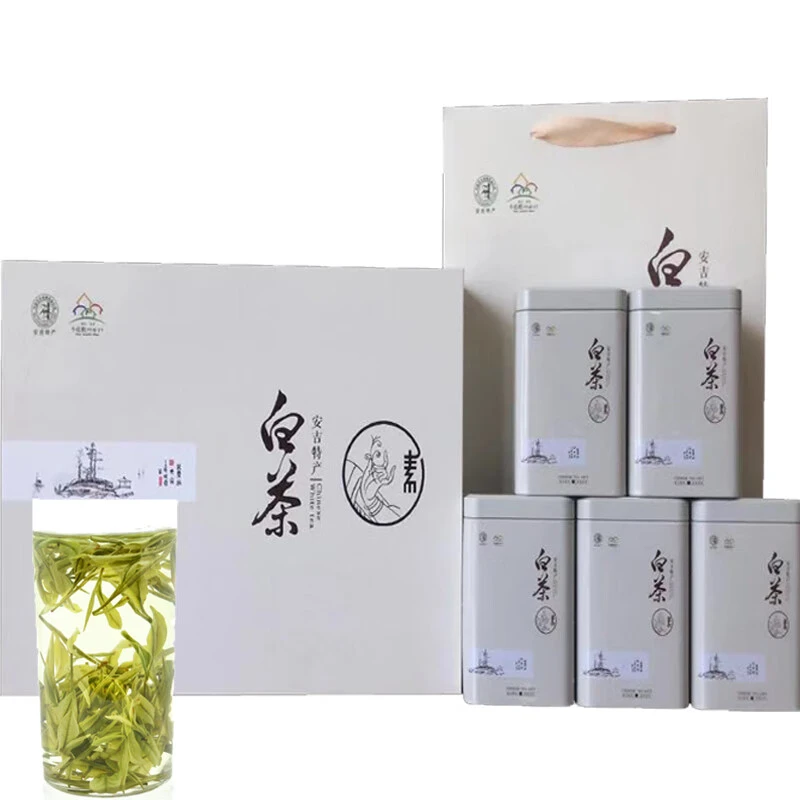 蕊2025新茶安吉白茶精品雨前珍稀白茶高山绿茶礼盒包装 250g
