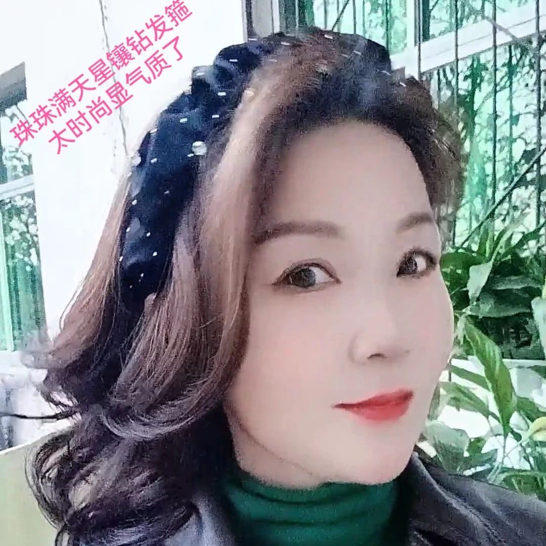 直播链接，各种高端精致韩版高颅顶发饰时尚简约缎面雪纺纯色法式