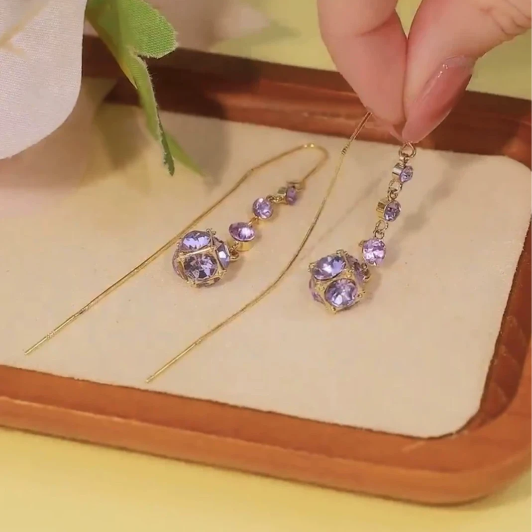 【双生恋】 ［三生石下］紫气东来流苏时尚气质耳线超仙137