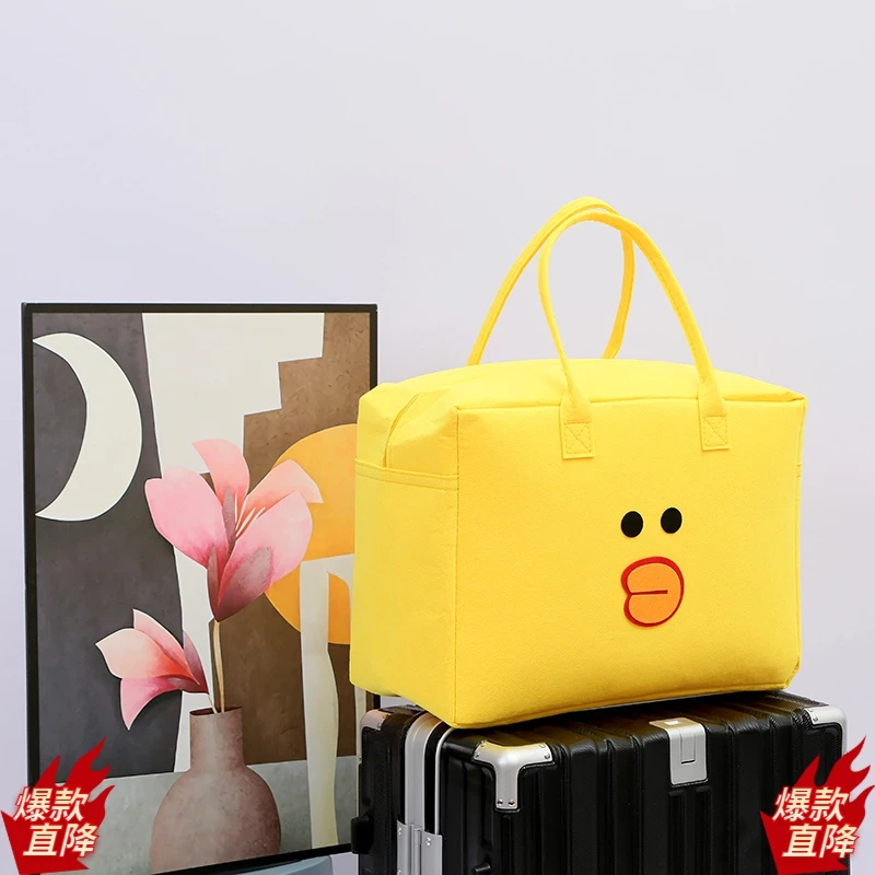 旅行包毛毡包行李收纳袋旅行包大容量孕妇出差待产包收纳袋行李袋