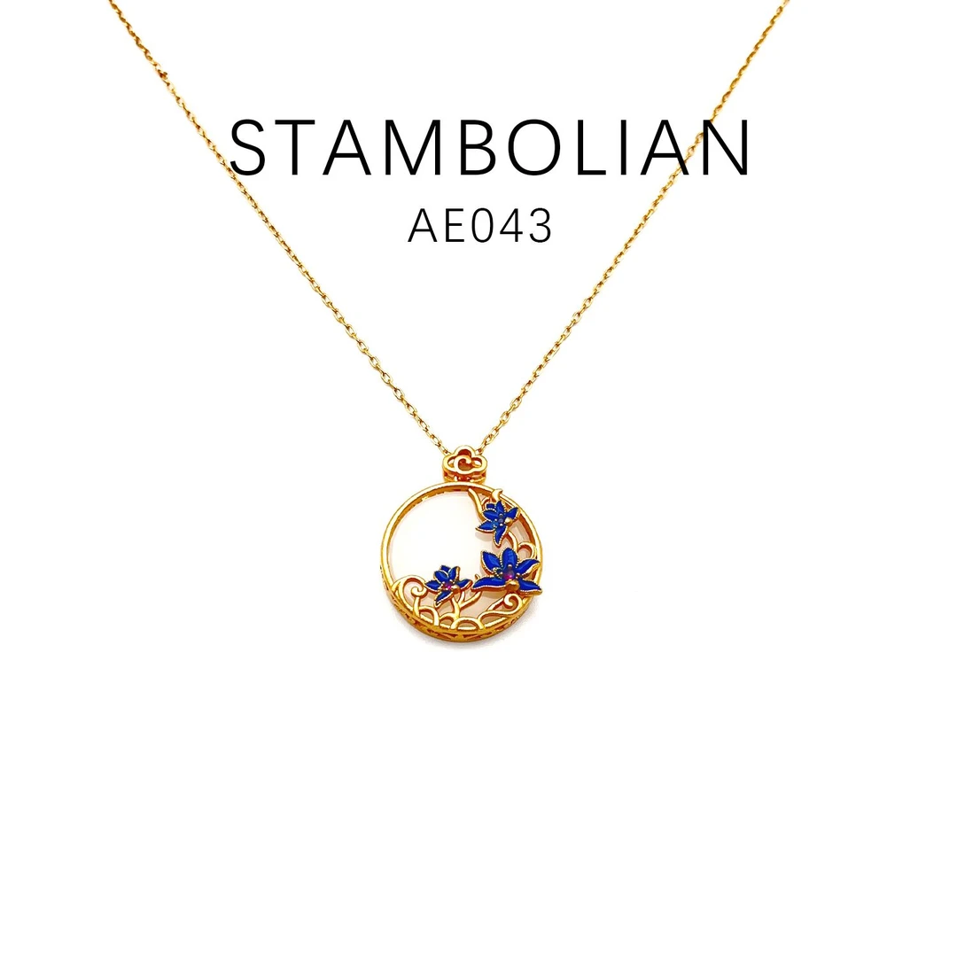 铜合金项链 时尚优雅简约大气项链~AE043