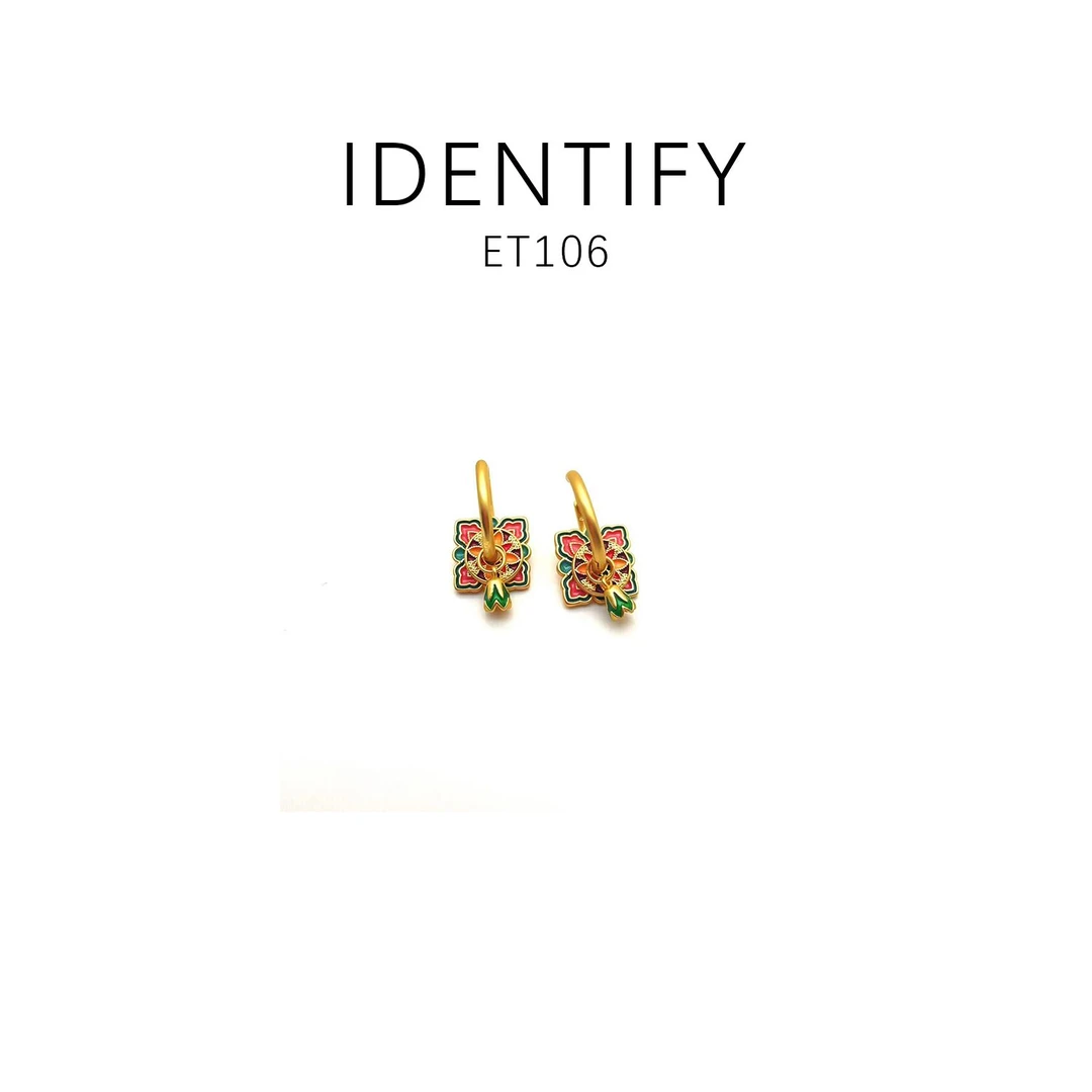 铜合金耳饰 设计款百搭简约经典时尚耳饰~ET106