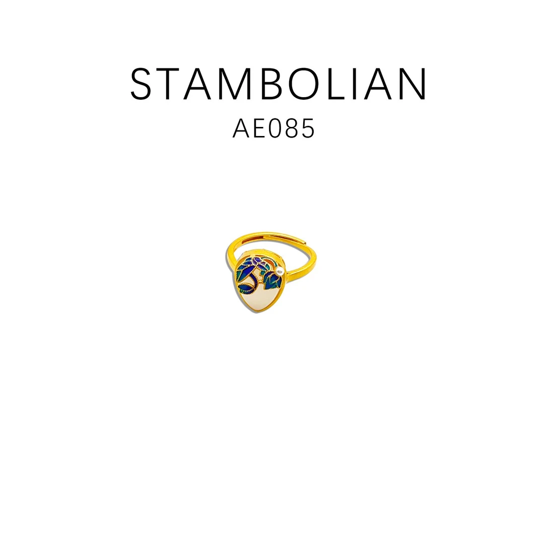 铜合金戒指 设计师款简约时尚精致戒指~AE085