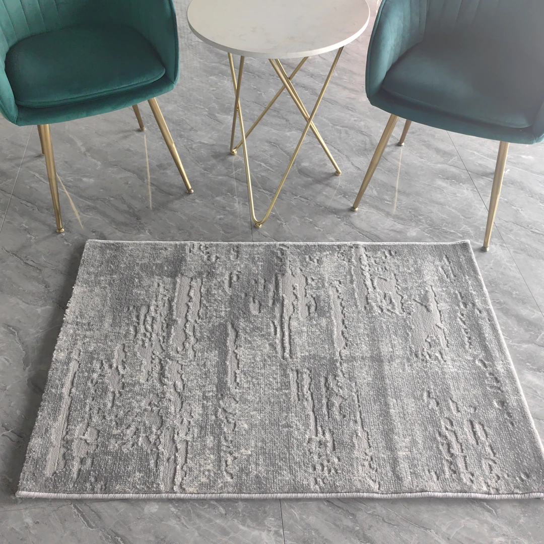 机织威尔顿  08【灰白浮雕】出口品质入户防盗门简约轻奢高端地毯