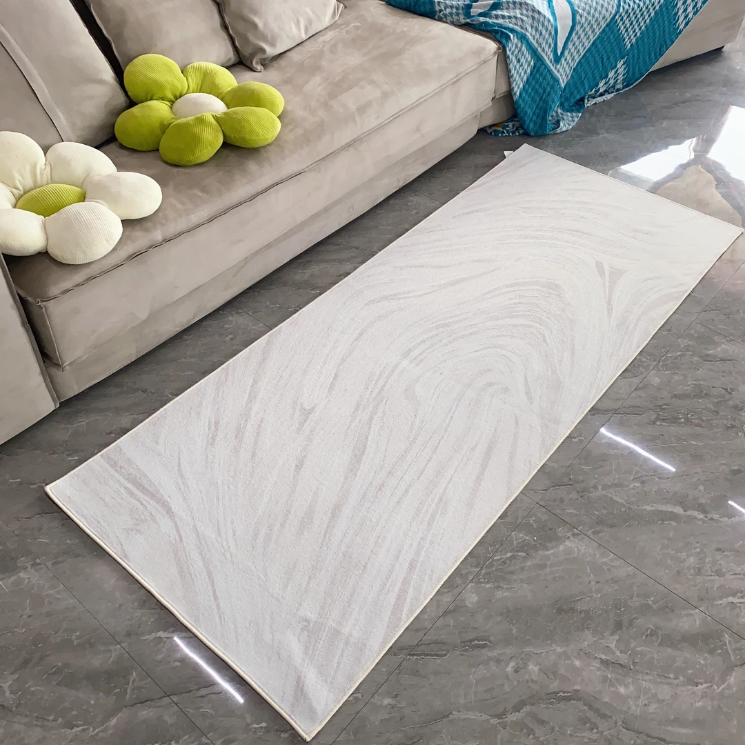 圈绒BY1185【奶油水墨】奶油风床边衣帽间防滑可剪裁地毯