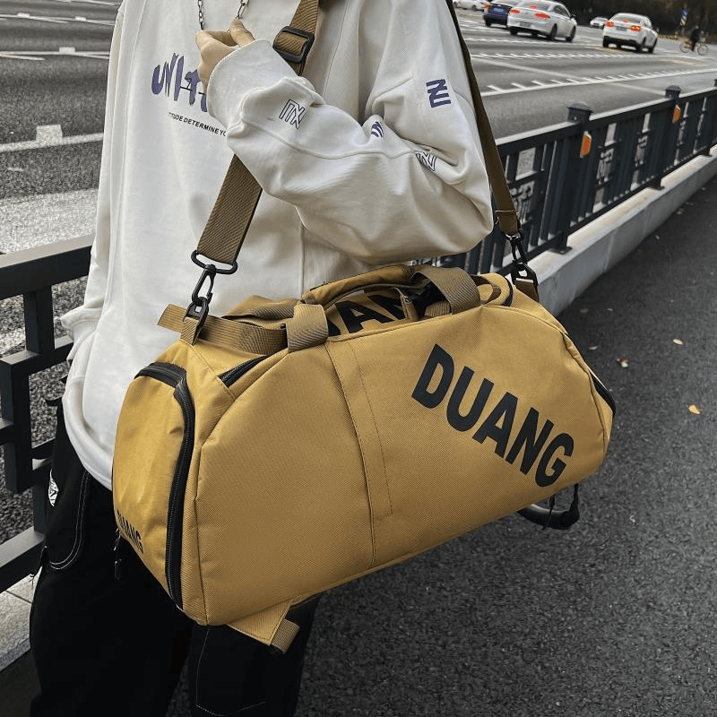 多功能潮牌运动旅行双肩背包出差行李包手提健身包男大容量斜挎包