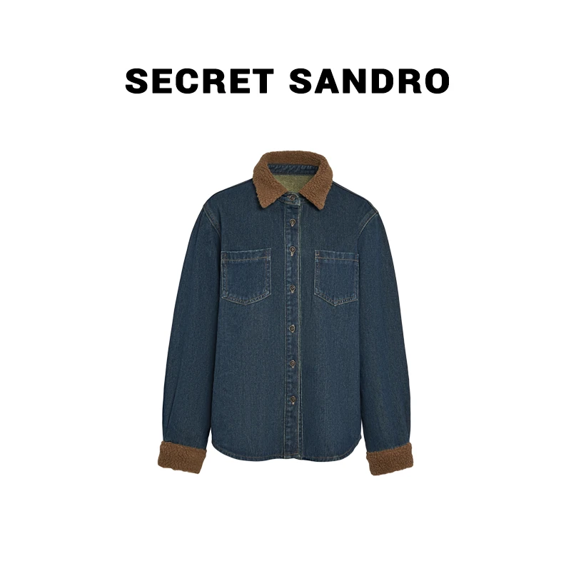 【Secret Sandro】 鸥纪儿 牛仔衬衫 C83206084R