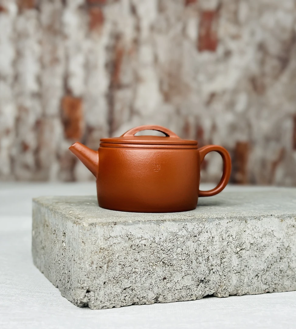 朱泥汉瓦炮筒嘴【饲壶山房出品】容量130cc