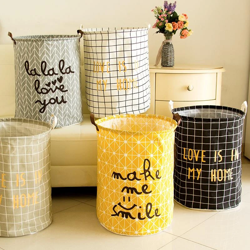 脏衣篮脏衣篓北欧家用清新收纳桶布艺折叠玩具换洗脏衣服洗衣筐子
