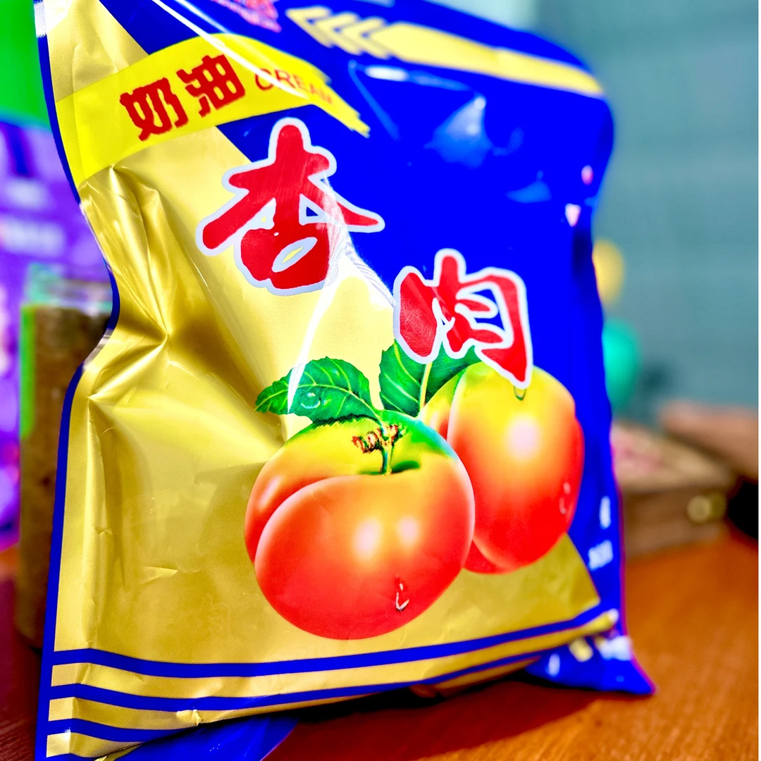 奶油杏肉酸甜童年怀旧雪花杏肉杏脯果脯解馋零食独立小包装500g