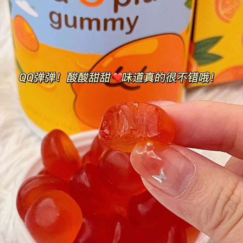 韩国vc软糖DWQ复合维生素益生菌橙子葡萄味凝胶果汁糖果成人儿童