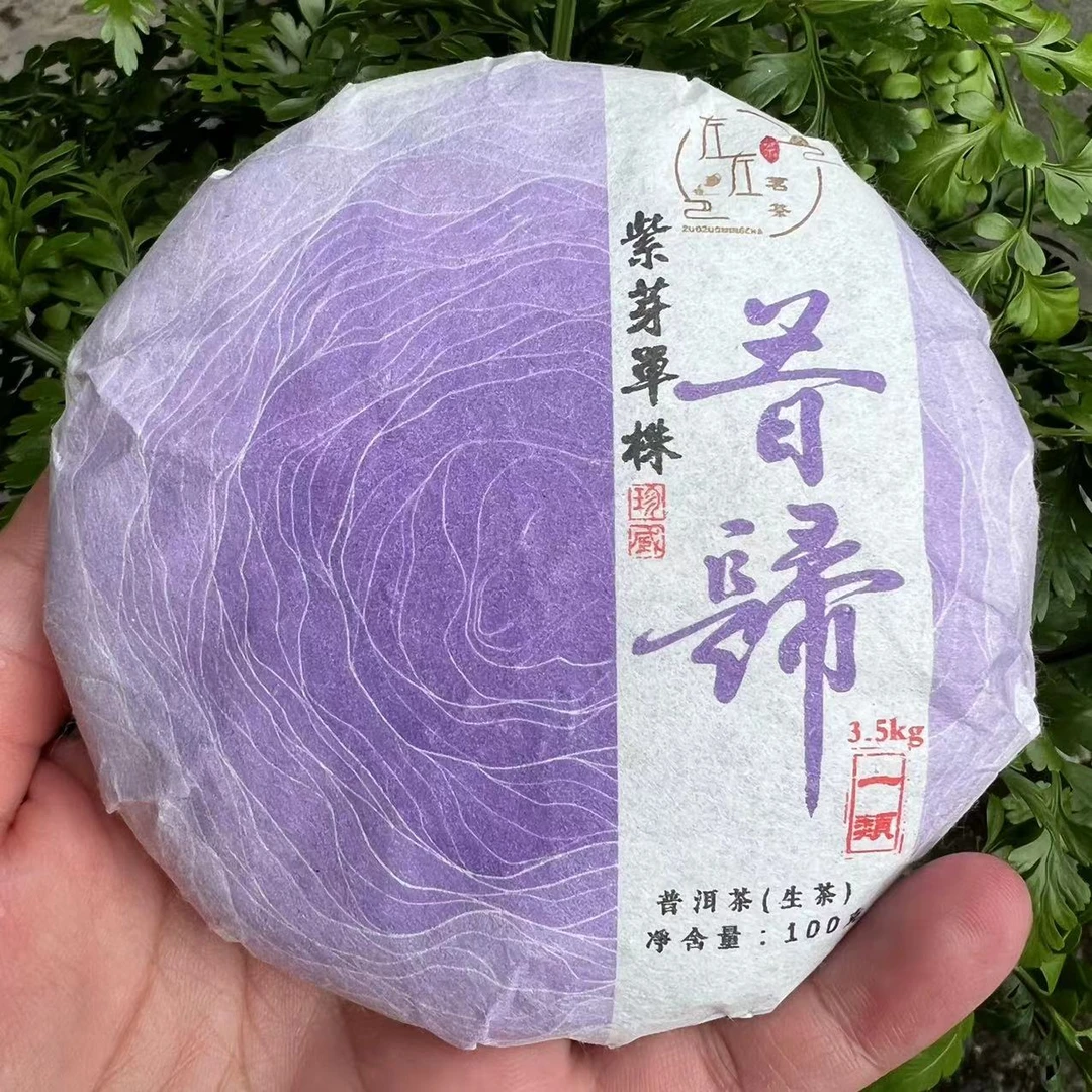 【24年昔归忙麓山】百年紫芽单株100g小饼（不支持试喝）