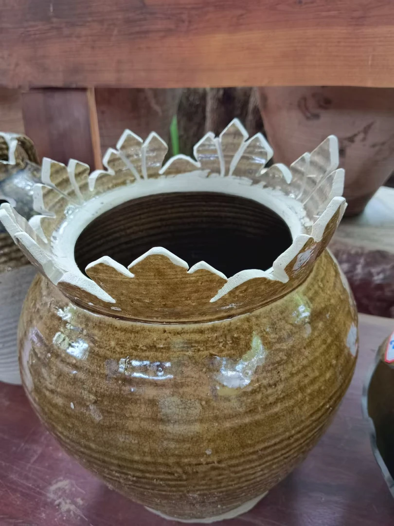 玉溪窑绿植花瓶花盆