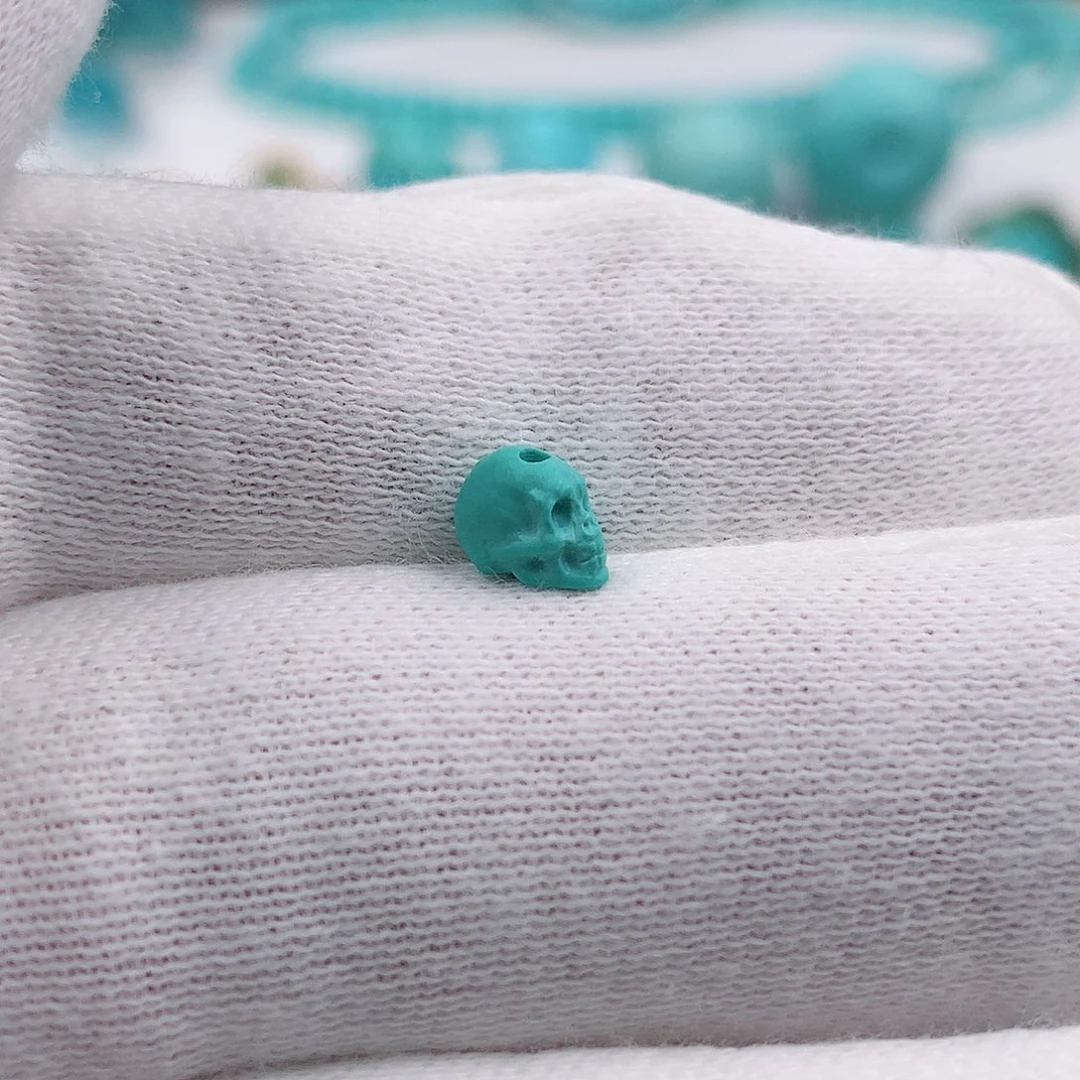 绿松石骷髅4.5*7.2未镶嵌