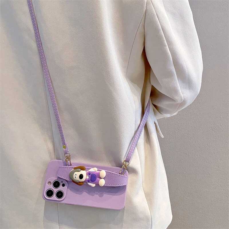 掌门狗腕带支架适用苹果/华为/vivo/OPPO/小米手机壳全包防摔斜挎