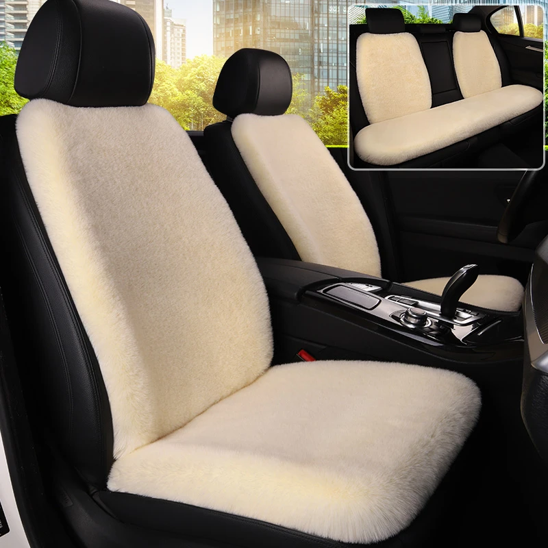 汽车毛绒坐垫冬季加厚加密防寒保暖舒适防滑座椅垫子全车七件套