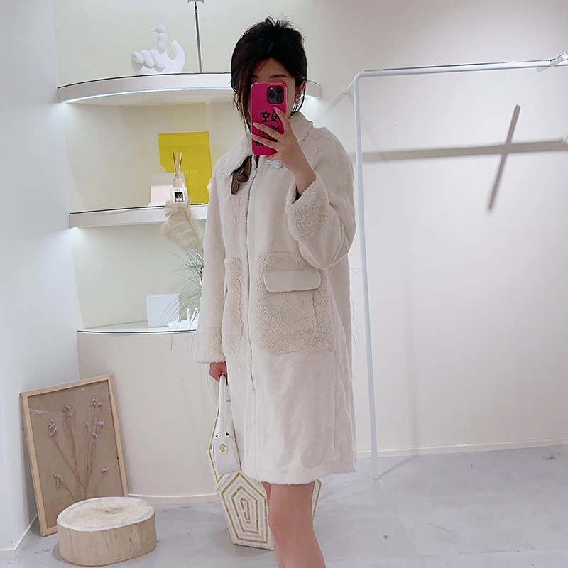 专柜款气质女中长款外套JCDD23YC69