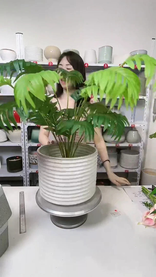 【闪购商品】陶瓷20CM（含）-50CM（不含）瓜子粒灰大号26.5*21（瑕疵）