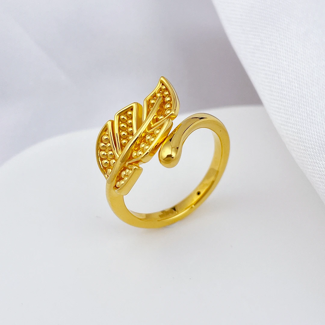 足金999金枝玉叶戒指 2.48 16#