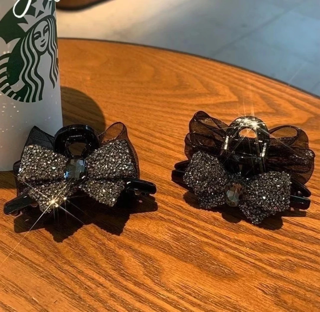 AB面小号蝴蝶结刘海夹女侧边碎发固定发夹公主头抓夹