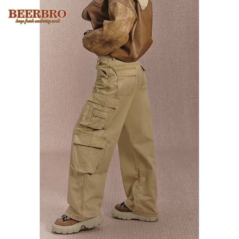 【现货福利】BZ23Q2807-1PT BeerBro美式街头辣妹工装裤