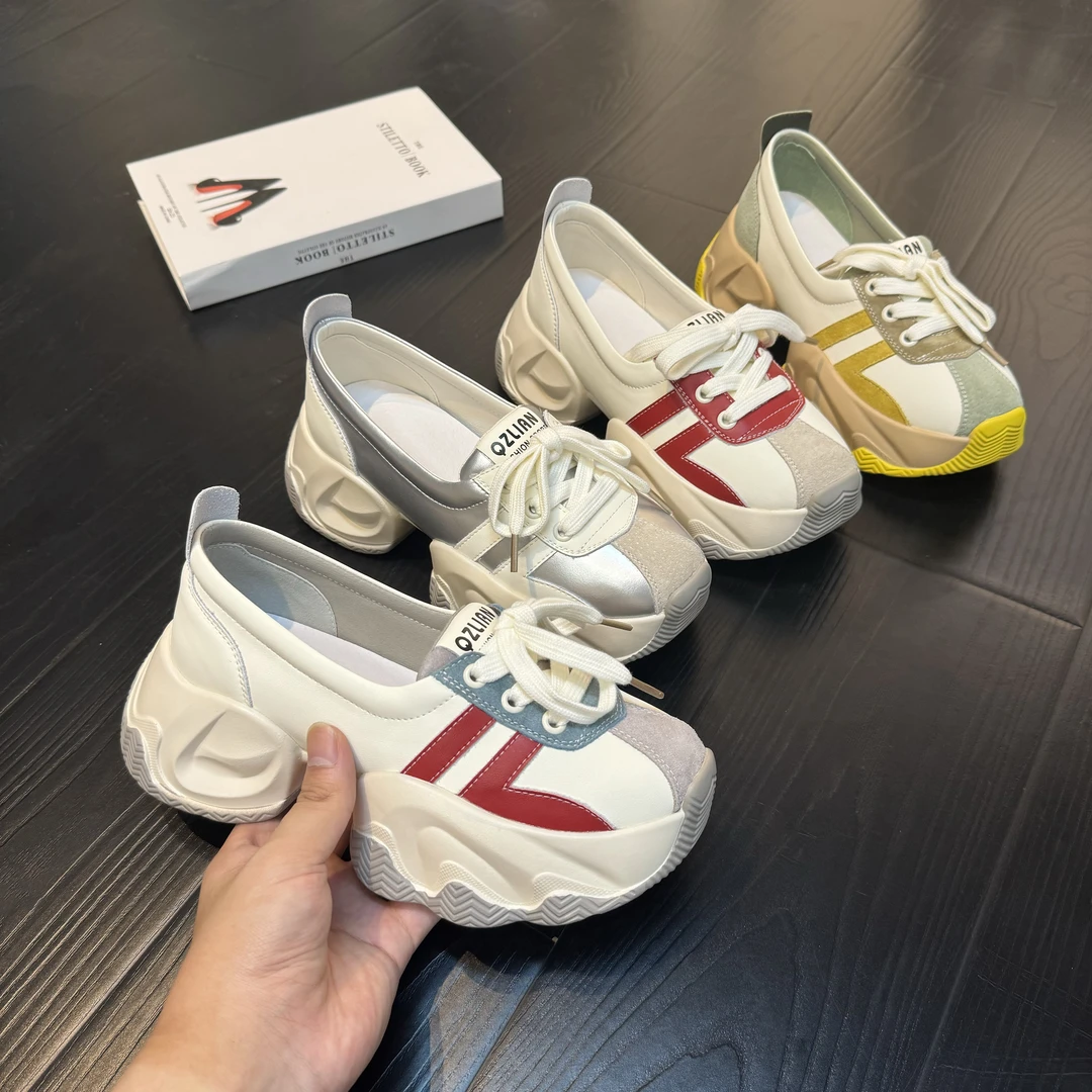 千之恋现货增高6CM2024夏季新款透气软底休闲百搭高能感女鞋3689