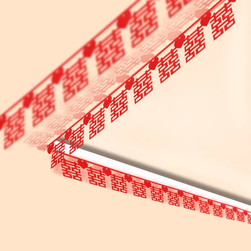 TT婚房喜字拉花卧室客厅装饰布置喜帘喜联简约婚庆用品房顶墙围