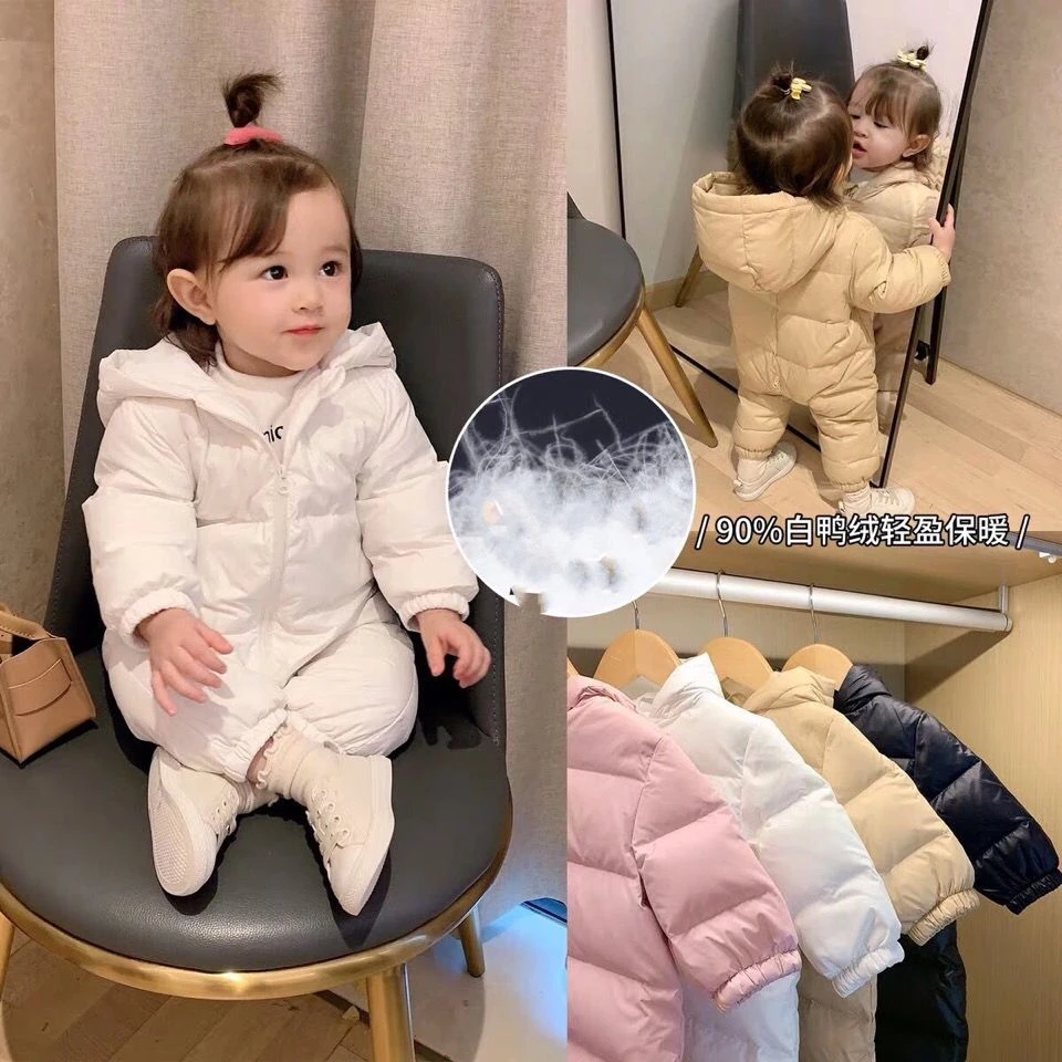 【双12活动】婴儿连体棉衣秋冬加厚保暖服外出爬行服新生儿男童女童