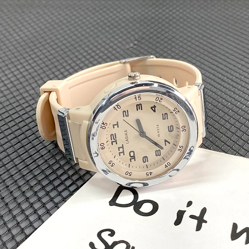 手表女ins风防水简约数字韩版学生小清新初高中学院风静音考试用