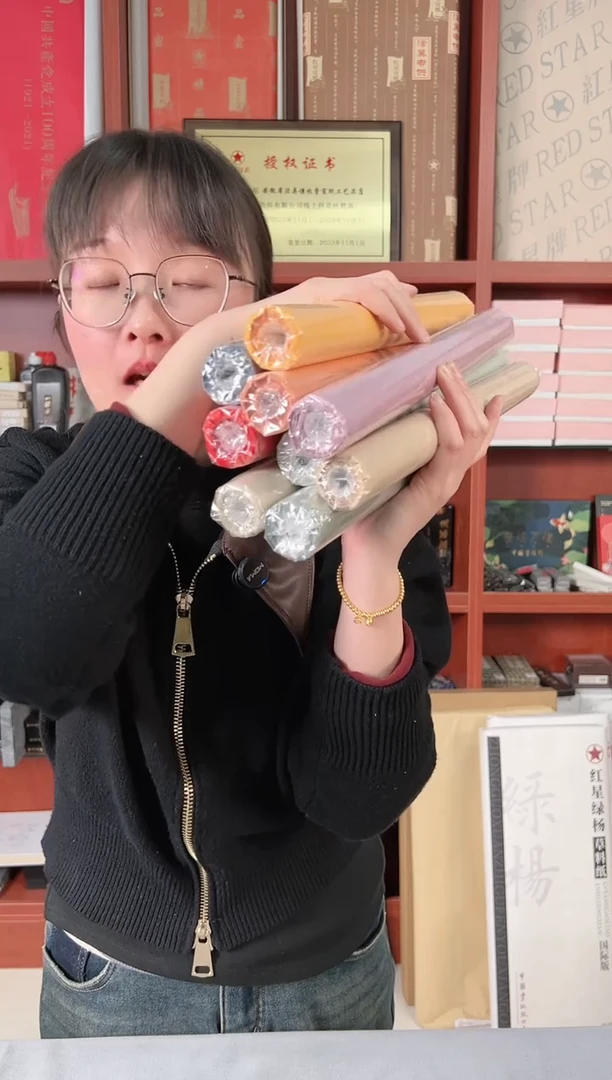 【闪购商品】书法5张蜡染四尺对开