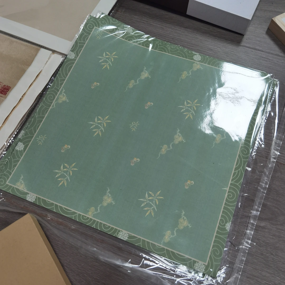 【3包】斗方复古蜡染小楷书法作品纸