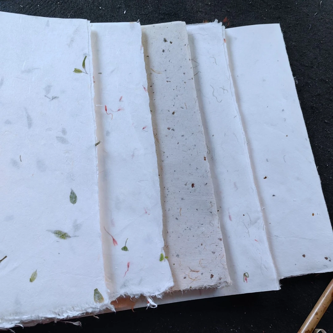 清仓手工花草皮纸四尺对开50张不挑款