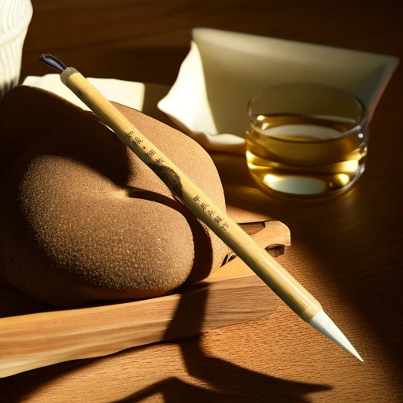 如梭细光峰纯羊毫老徐亲制宣笔