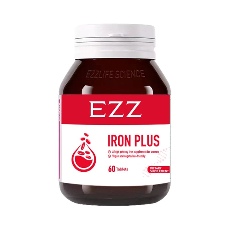 EZZ【1瓶*补血能量片60粒/瓶】新西兰进口补铁补气血贫血女性成人LB