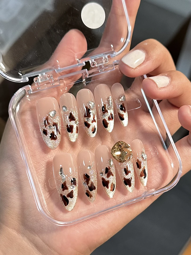 纯欲豹纹-TTnail 东洲钻款穿戴甲