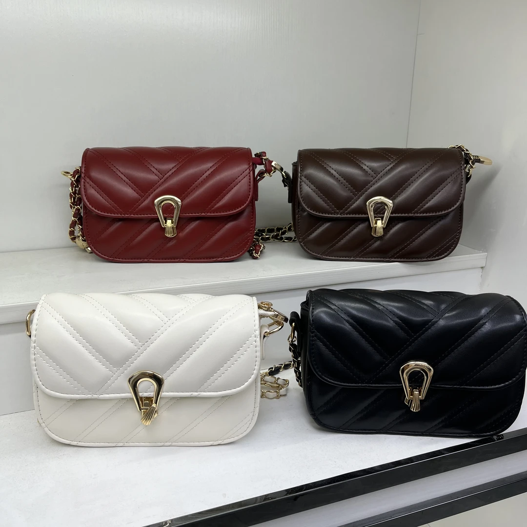 高级质感多层链条包包女2024新款秋冬新款简约百搭小众单肩斜挎包