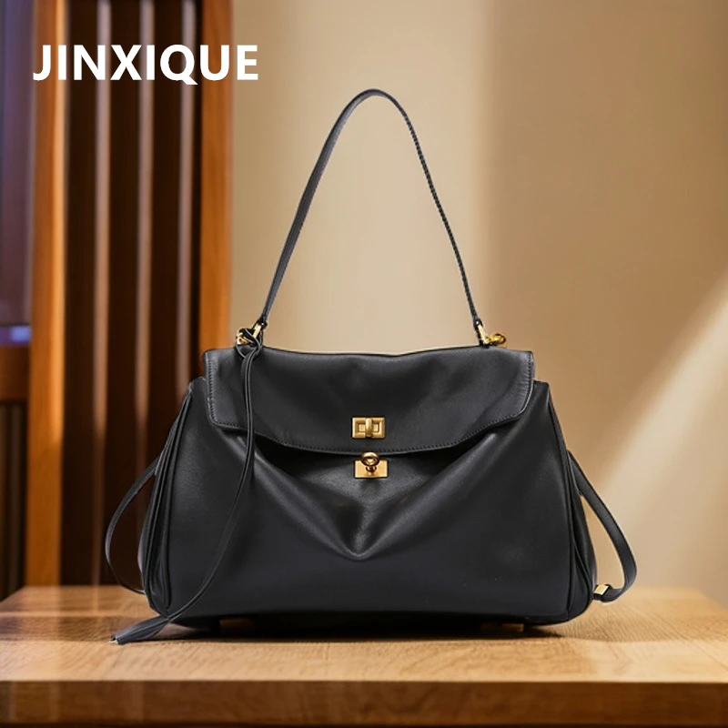 包包女2024新款时尚轻奢通勤托特包高级感大容量百搭凯莉单肩女包