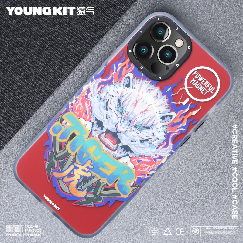 猿气YOUNGKIT 神兽系列 磁吸国潮创意防摔手机壳全包iphone1213