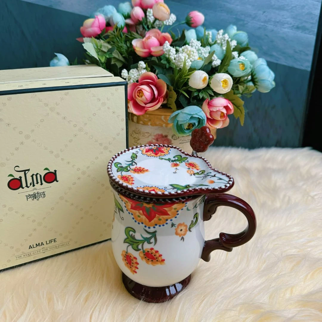 马姐专属阿勒玛【马克杯组合】手绘马克杯简约轻奢水杯1个