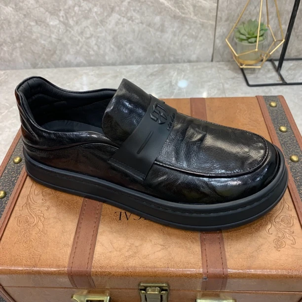 广州秋季新款纯皮芒果男鞋！20890-20