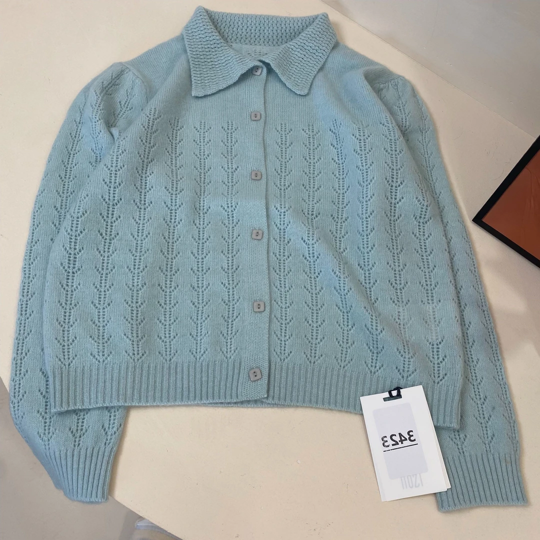 【NOZI】女装针织衫高定轻奢风2024新款洋气3423