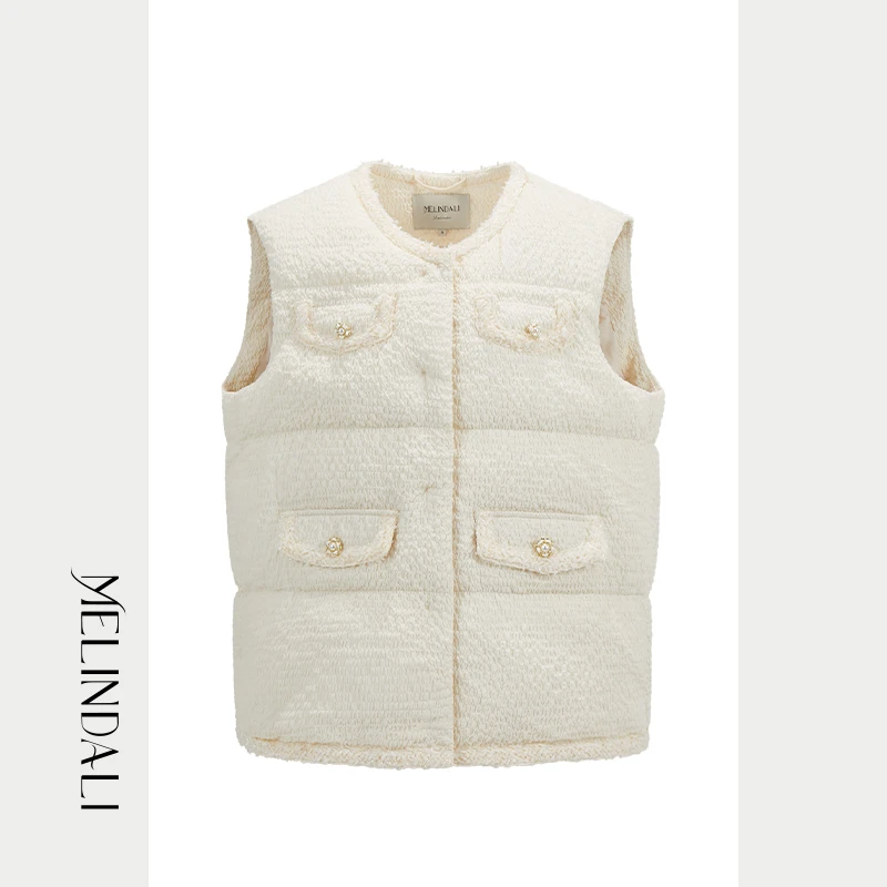 Melinda Li【海德花园】梦颖私服三星霍尔多巴吉鹅绒防钻绒羽绒马甲