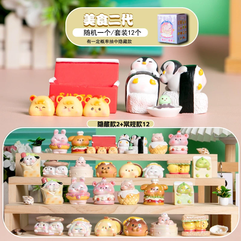 每日一美食二代盲盒可爱萌粒潮玩创意系列喜欢产品隐藏玩法