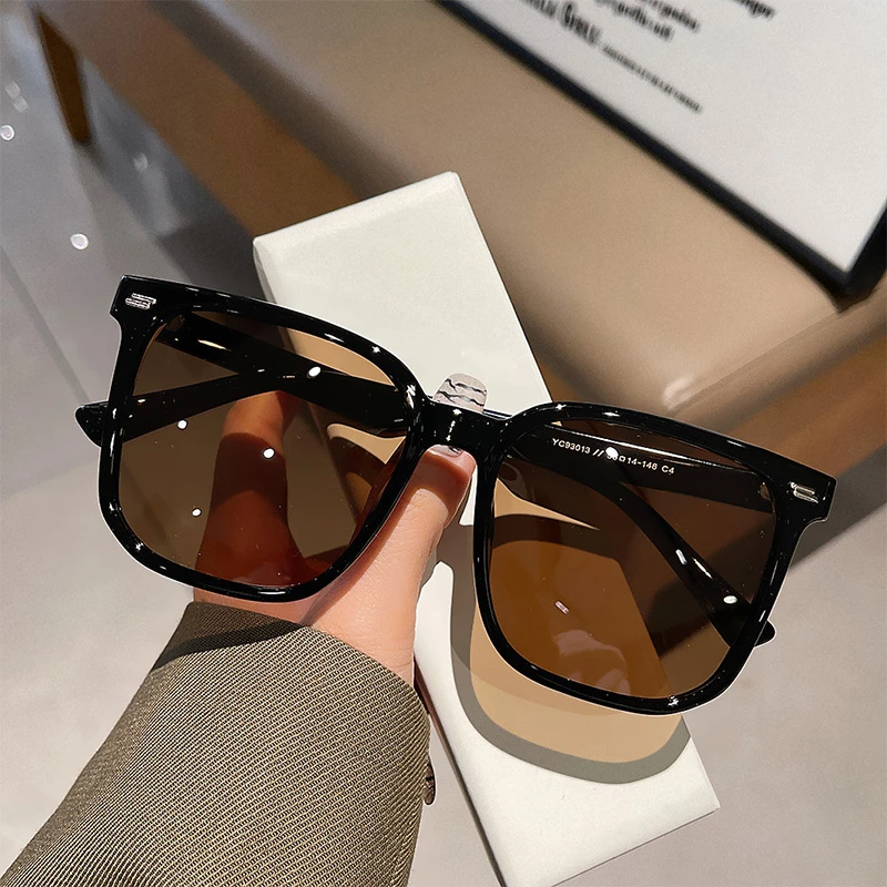 男款复古大方框太阳眼镜男士防紫外线圆脸显瘦2024新款韩版潮墨镜