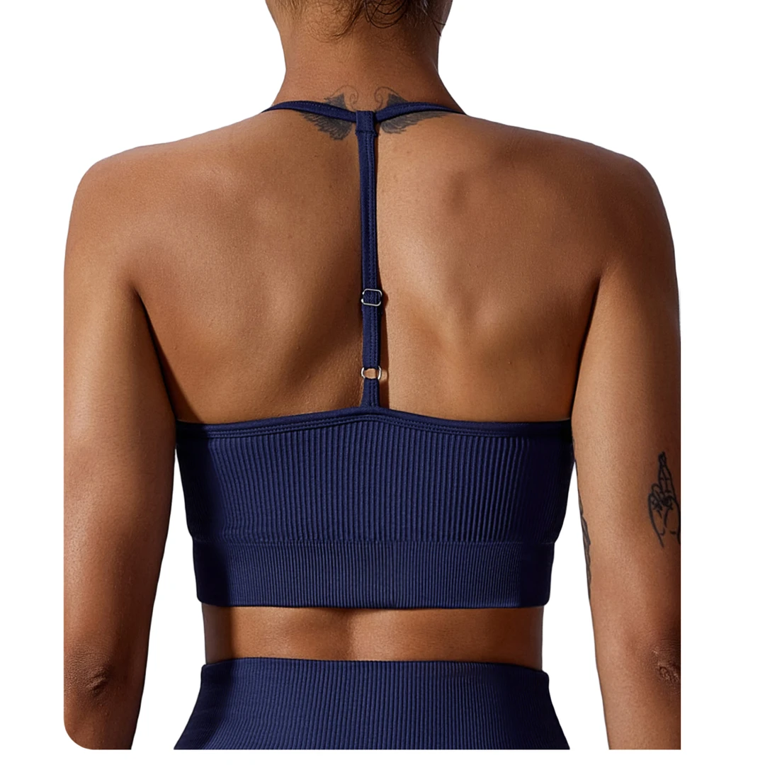 【博得健身专属】6921-3瑜伽文胸针织运动跑步身健身服美背瑜伽服