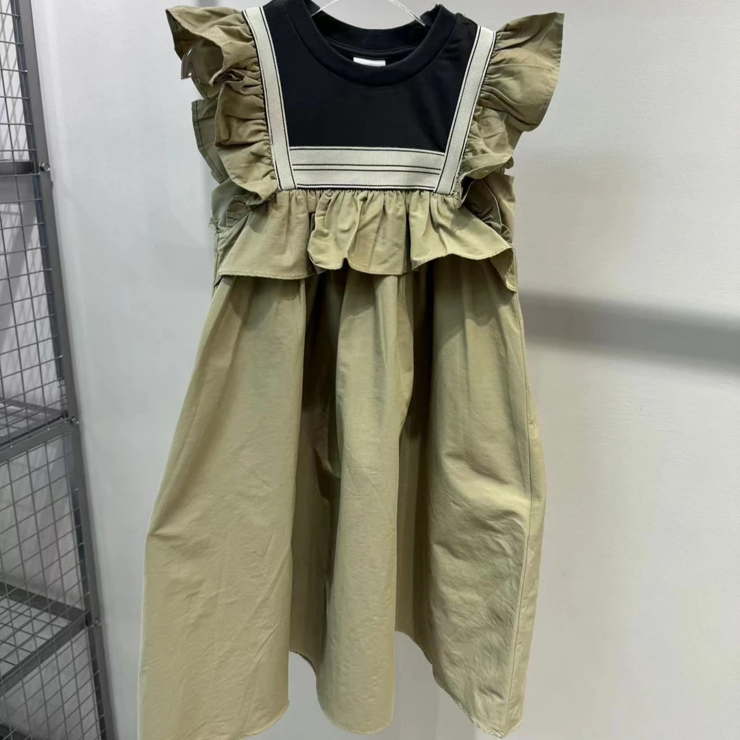 XTJ STUDIO童装 设计师款 MY 荷叶边无袖连衣裙 夏款新品