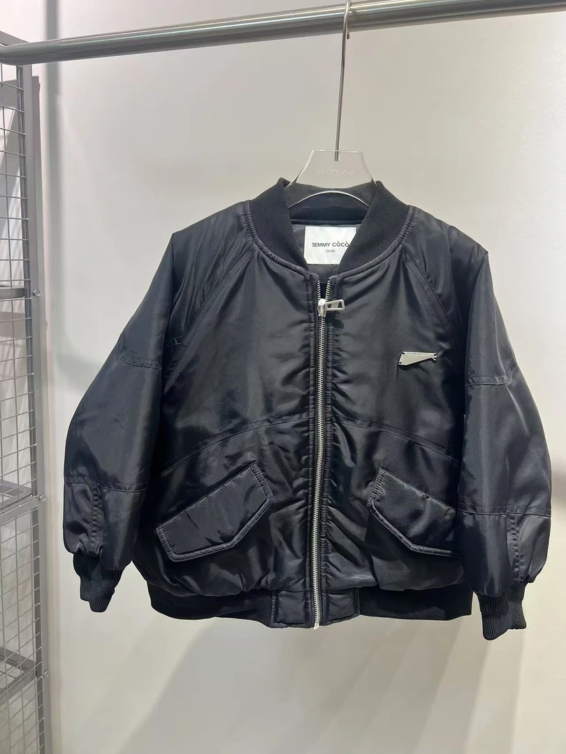 XTJ STUDIO童装 设计师款 COCO 美式复古夹棉夹克 冬款